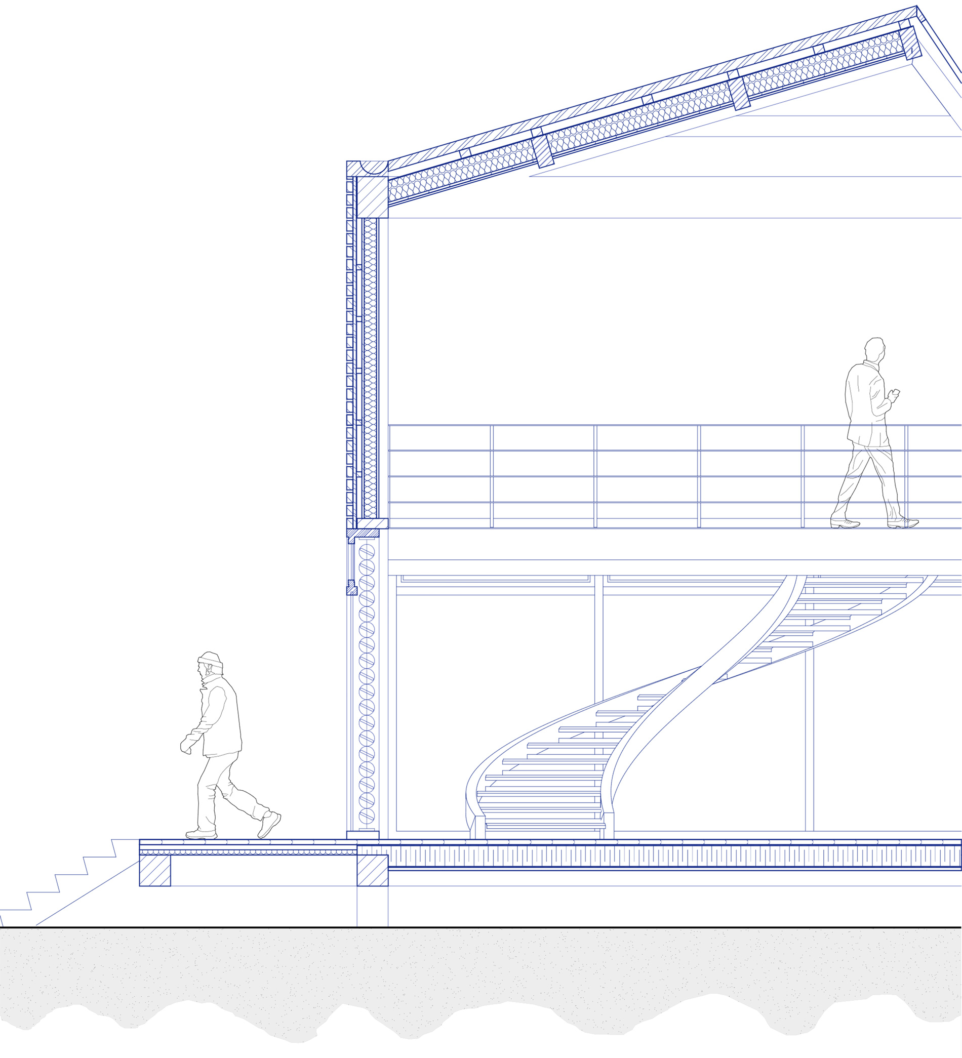 detail architectural projet terminal passager